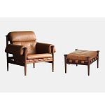 Пуф с каркасом из дерева и обивкой из кожи Furniture Medieval варинант исполнения - 1 | Loft Concept во Владивостоке