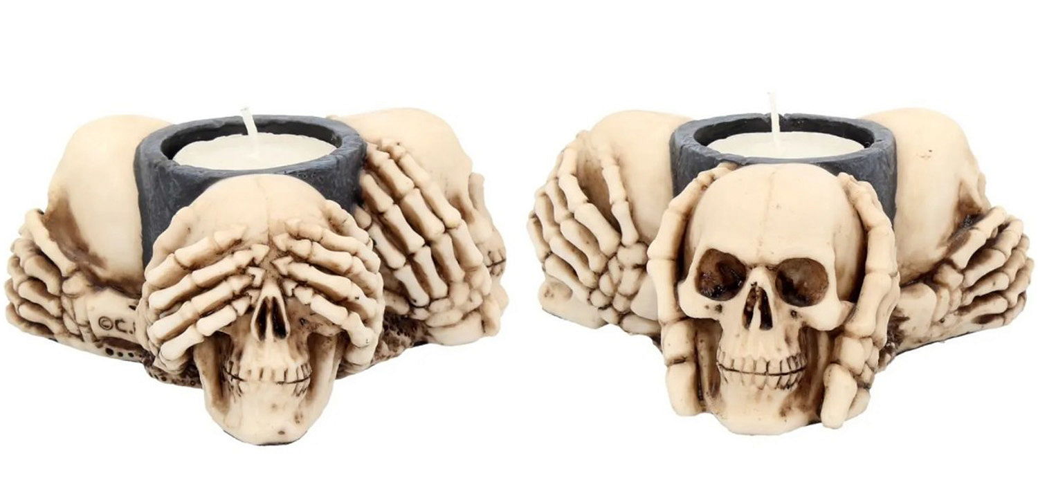 Подсвечник Three Wise Skulls Подсвечник Three Wise Skulls - Loft-Concept во Владивостоке