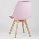 Стул с мягким велюровым сиденьем Arvika Pink варинант исполнения - 5 | Loft Concept во Владивостоке