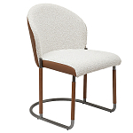 Стул мягкий с обивкой из рогожки и экокожи Contrasting Performance варинант исполнения - 5 | Loft Concept во Владивостоке