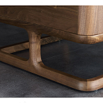 Прикроватный деревянный столик с 2-мя ящиками Moon Walnut Furniture варинант исполнения - 6 | Loft Concept во Владивостоке