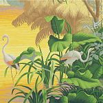 Обои ручная роспись Le Brésil Special Colourway варинант исполнения - 2 | Loft Concept во Владивостоке