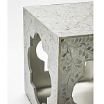 Приставной столик с перламутром Bone Inlay Side Table Floral Design варинант исполнения - 3 | Loft Concept во Владивостоке