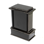 Часы настольные черные из натурального камня Обсидиан Stone Clock варинант исполнения - 3 | Loft Concept во Владивостоке