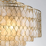 Люстра многоярусная с декором из натуральной морской ракушки Iridescent Light варинант исполнения - 4 | Loft Concept во Владивостоке