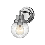 Бра для ванных комнат с прозрачным шарообразным плафоном из стекла с пузырьками на круглом основании Hinkley варинант исполнения - 6 | Loft Concept во Владивостоке