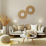 Бра в форме диска с перламутровыми прямоугольниками из морской ракушки Touch of Marine Charm варинант исполнения - 4 | Loft Concept во Владивостоке