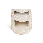 Керамический столик с деревянной столешницей "Пешка" варинант исполнения - 4 | Loft Concept во Владивостоке