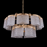 Люстра двухъярусная с текстурными овальными абажурами Splendor Palace Style варинант исполнения - 2 | Loft Concept во Владивостоке