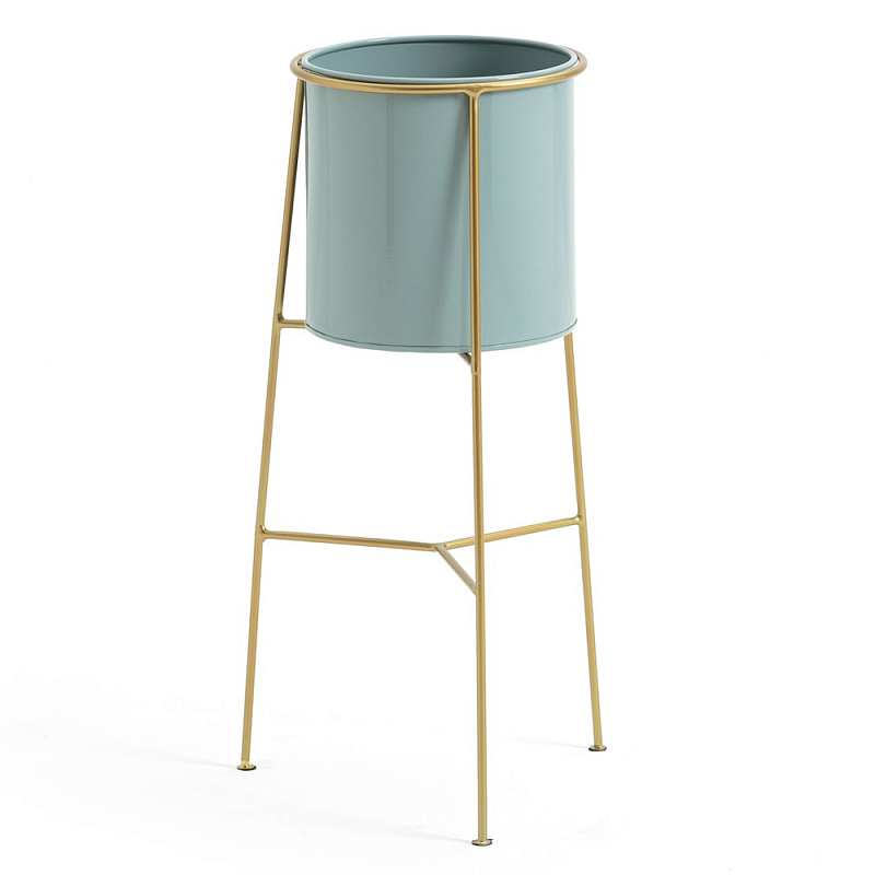 Кашпо из металла и латуни Elegance Elevated Planters Бирюзовый Латунь Кашпо из металла и латуни Elegance Elevated Planters Бирюзовый Латунь во Владивостоке | Loft Concept