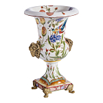 Ваза из фарфора с бронзовыми Овнами Bronze Aries варинант исполнения - 3 | Loft Concept во Владивостоке