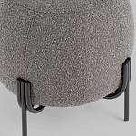 Пуф в ткани букле темно-серого цвета Pikelet варинант исполнения - 4 | Loft Concept во Владивостоке