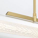 Подвесной светильник линейный золотого цвета с длинной цилиндрической стеклянной трубкой Eurofase варинант исполнения - 7 | Loft Concept во Владивостоке