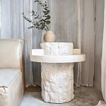 Дизайнерский журнальный стол цилиндрической формы фактурный Mylepen варинант исполнения - 2 | Loft Concept во Владивостоке