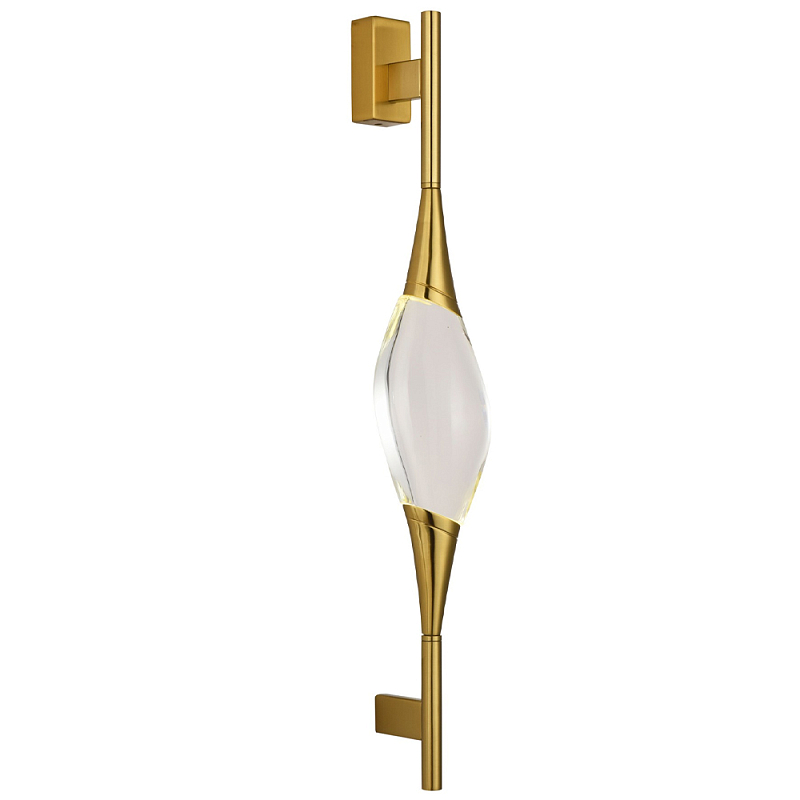 Бра с хрустальным плафоном Renee Brass Glass Drops Light Wall Lamp Латунь Прозрачное Стекло Бра с хрустальным плафоном Renee Brass Glass Drops Light Wall Lamp Латунь Прозрачное Стекло во Владивостоке | Loft Concept